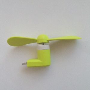 New SMART Accessories Green And White Plug And Play Mobile Fan